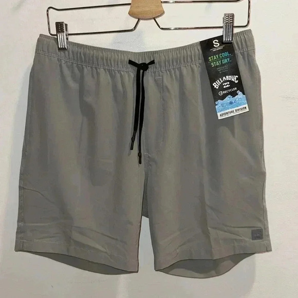 Billabong Surf Trek Elastic Shorts - Alloy Gray - Size Small - Picture 1 of 5